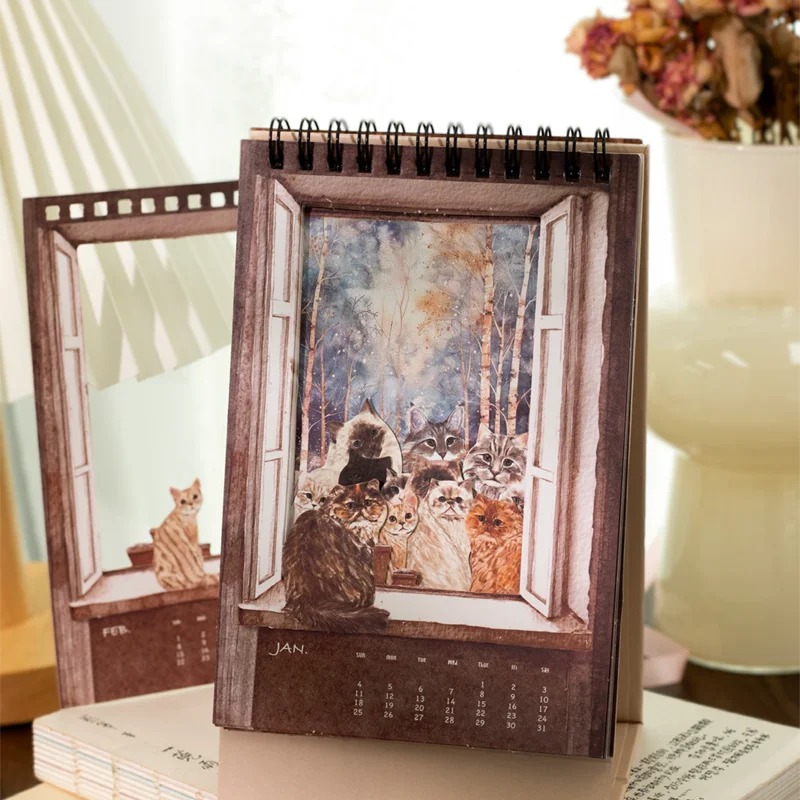 

Companion Series 2026 Openwork Desk Calendar Creative Desktop Decor Multi-Functional Schedule Planner Minimalist Home Decor Gift