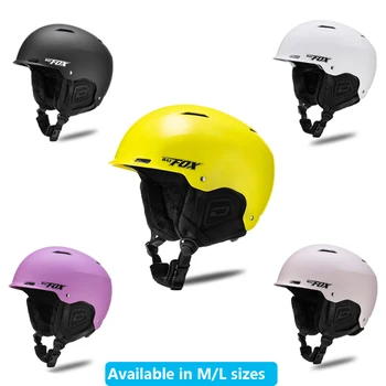 Batfox-男性と女性のためのスキーヘルメット、サーマルスノーボードヘルメット、統合アウトドアスポーツ、大人、サイズm、l、冬