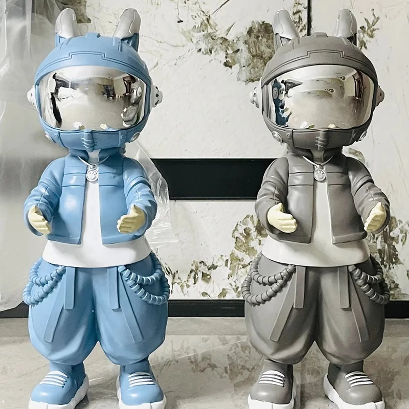 Astronaut Figurines Lights Miniatures Sofa Beside Sculpture Bedroom Decoration Accessories Home Design Original and Funny Gifts