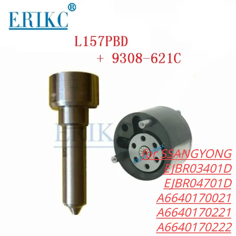 7135-650 Injector Nozzle Repair Kits L157PBD Valve 9308-621C Fits for EJBR04701D EJBR03401D A6640170222 A6640170021 SSANGYONG