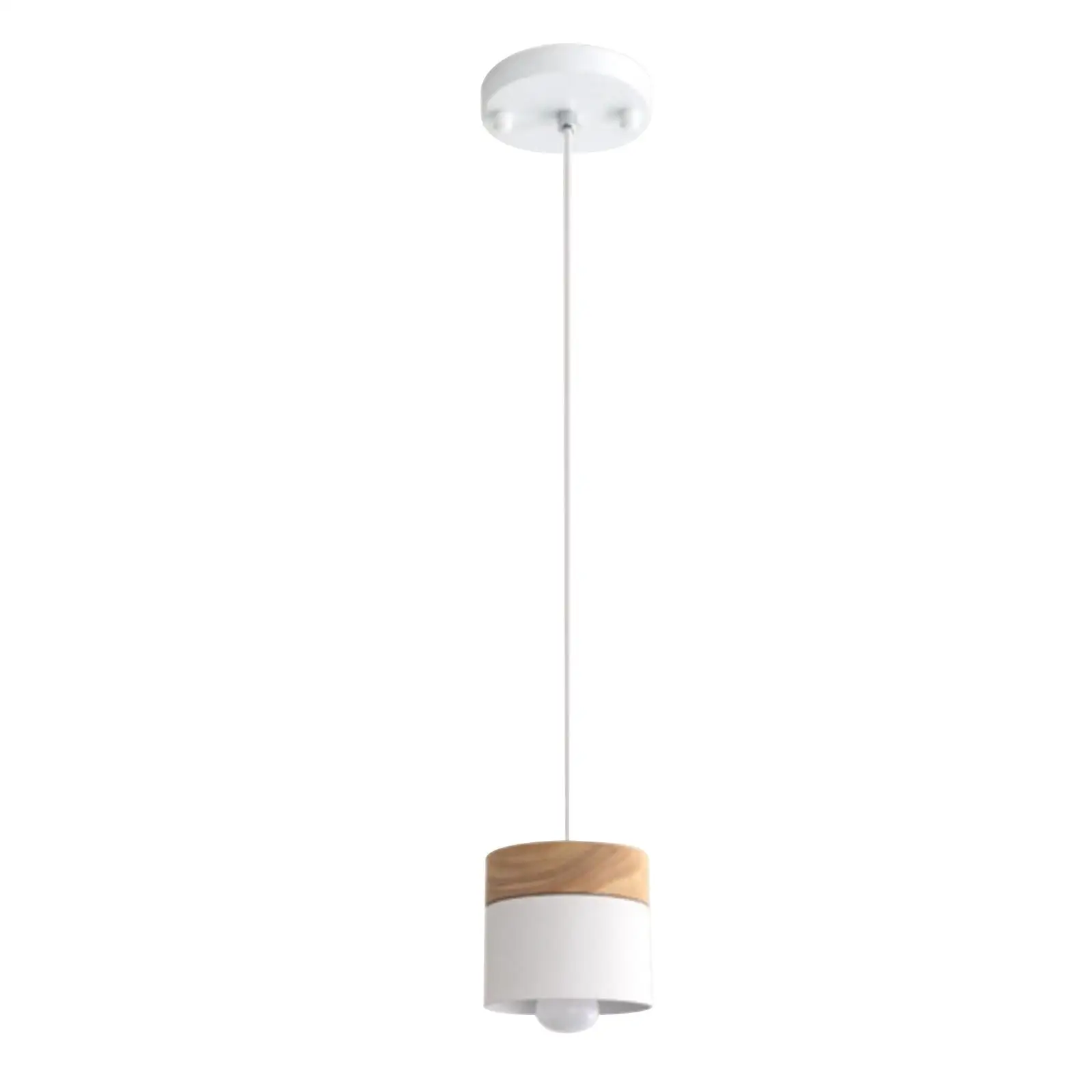 Pendant Light Nordic Led Minimalist Wooden Iron Hanging Lighting Bedside Creative Restaurant Study 2