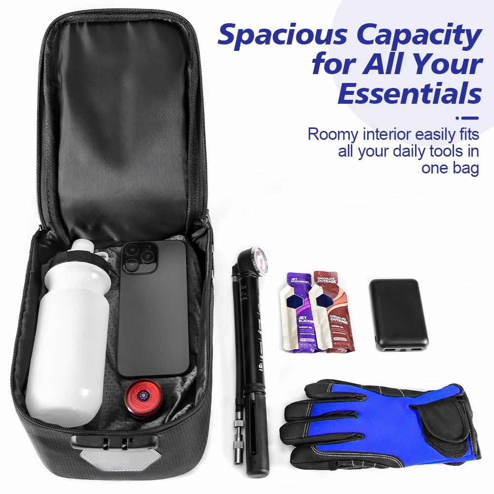 Password Lock Bicycle Rear Seat Bag MTB Bike Rack Bag Trunk Pannier Large Capacity Cycling Waterproof Travel Bag ﻿