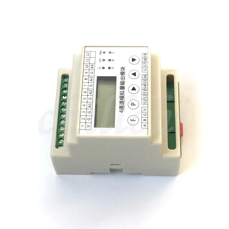 4 Road 12 Bit 0-10V Analog Output Module 485 LED Dimming LCD Display HD4321 RS485 Interface MODBUS-RTU Protocol