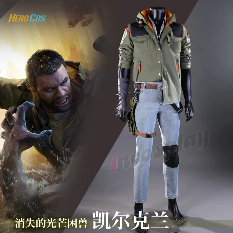 

Dying Light: The Beast Kyle Crane Cosplay Costume Full Set Uniform Role Play Halloween Carnival Party Outfit for Men HERO Cos