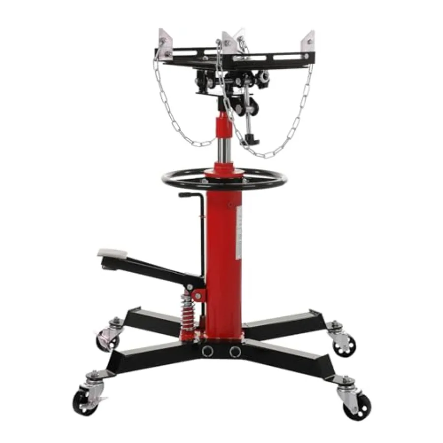 

2-Stage Hydraulic Telescoping Transmission Jack 1100 LBS 1/2 Ton Ccity 33.8"-72.8" Lifting Hght Heavy Duty with Foot Pedal and