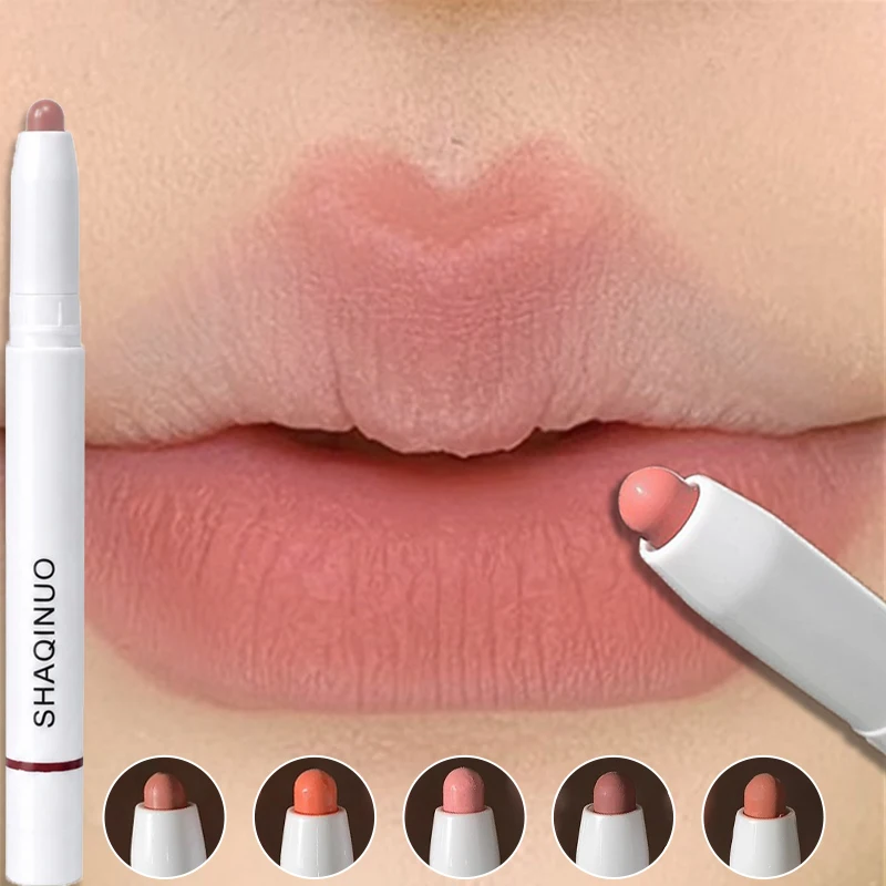 Matte Lip Liner Pencil Waterproof Multi-use Smooth Velvet Lip Outline Lipstick Pen Shaping Plump Lips Contour Lasting Lip Makeup