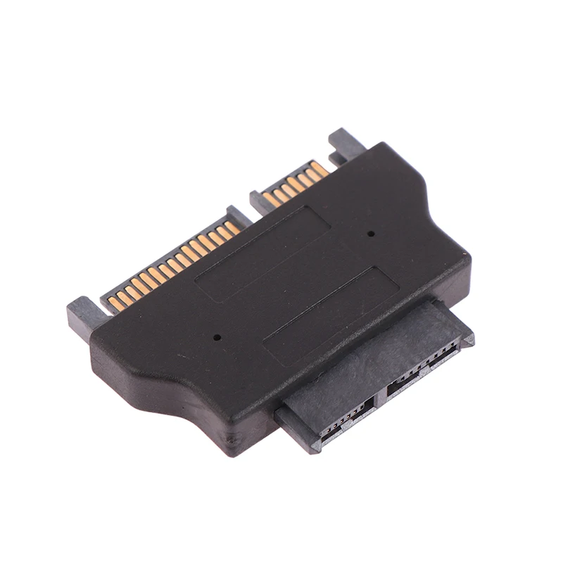 HOT 1Pc Slimline Adapter For SATA ATA 7+15 Serial 22Pin Male To Slim SATA 7+6 13Pin Female Adapter Electronic Accessories