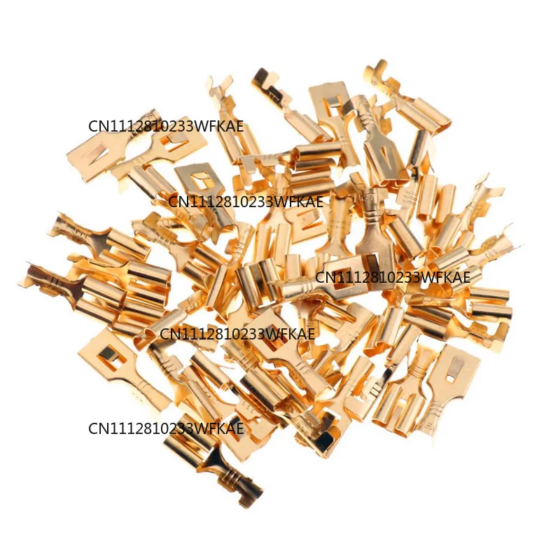 Suitable for 30A-80A relay base bracket 5 pin socket with 50 terminals 6.3mm kit 10 sets.