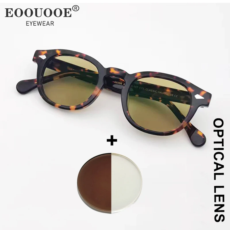 Tortoise Acetate Women Men Glasses Brown Prescription Lenses Sunglasses Myopia Hyperopia Anti-Reflection Optical Eyewear