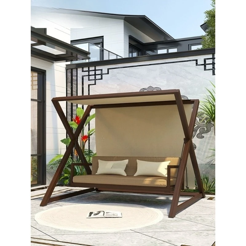 

Garden swing outdoor outdoor Internet celebrity garden balcony swing chair villa terrace sun protection hanging