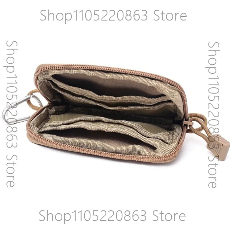 Military fan accessories, small fanny pack, multi-function card bag, key bag, outdoor travel coin change bag.
