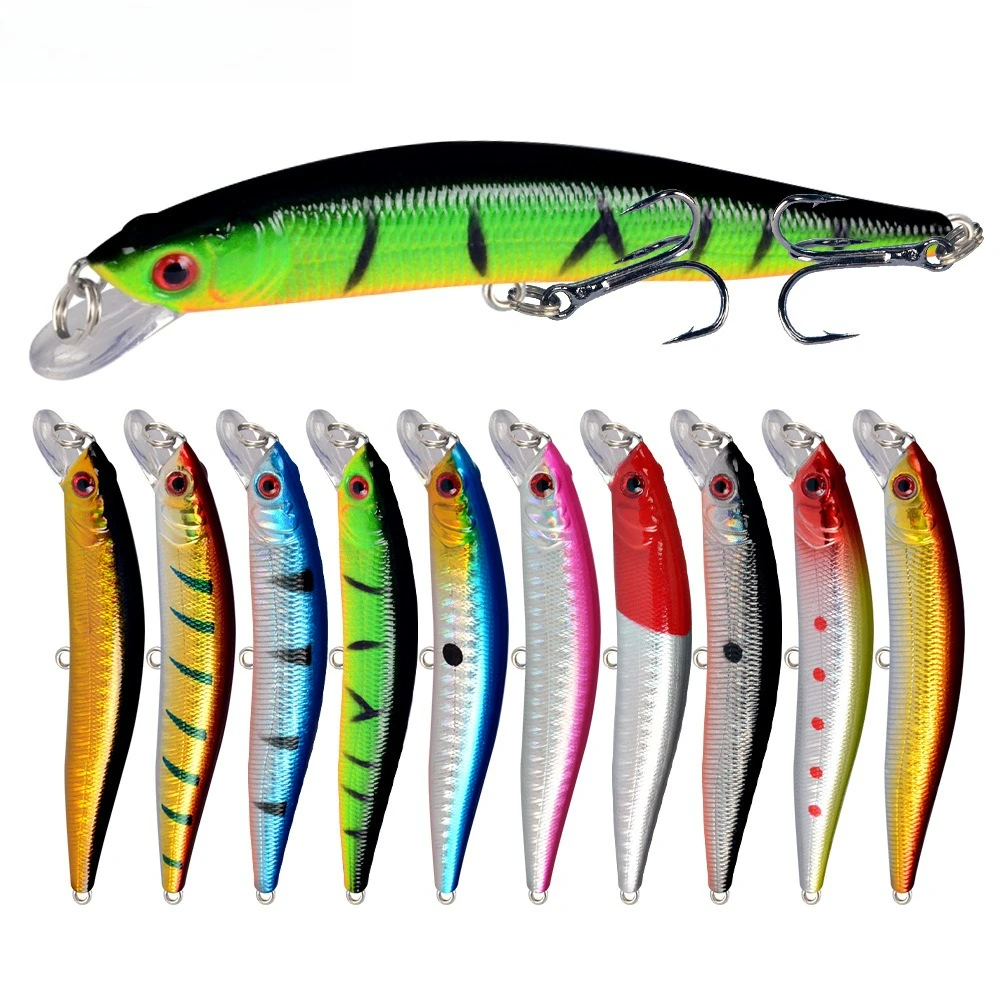 

10 Colors 9.5cm 8.5g Bionic Minnow Lure - Multi-Color Fishing Bait with Realistic Swimming Action