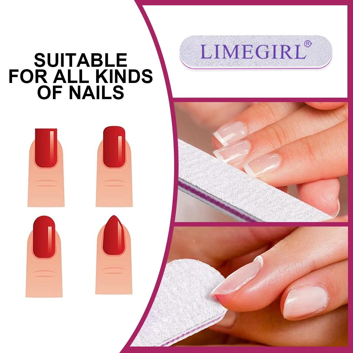 Limegirl Gel Nagellak Kit UV Licht, 36W UV LED Nageldroger Lamp, 8ML 12 Kleuren Base Top Coat MATT Coat Professionele Gereedschap Set