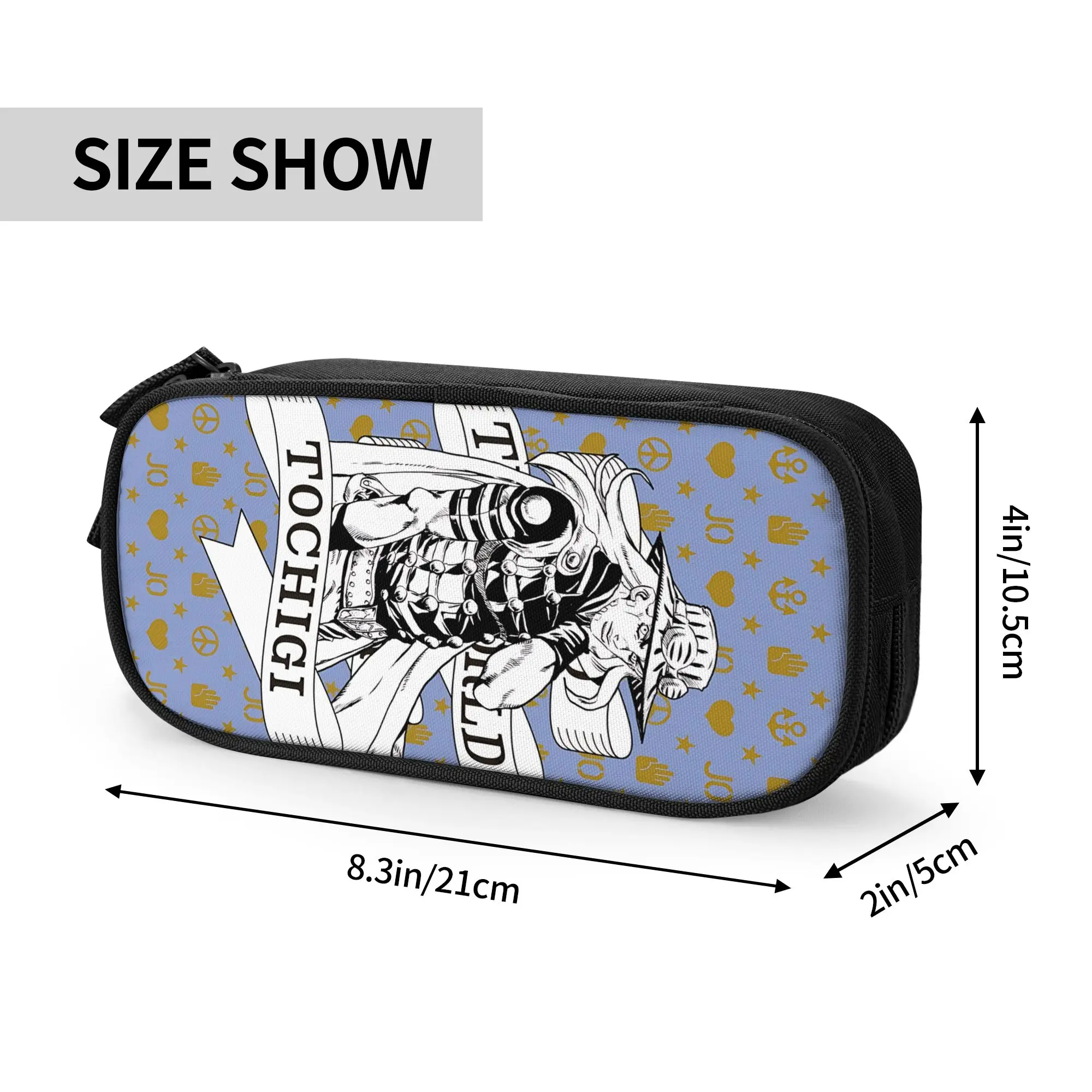 Custom Jojo's Bizarre Adventure World Large Capacity Bags for Child  School Pencil Bag for Boys Gilrs Kids
