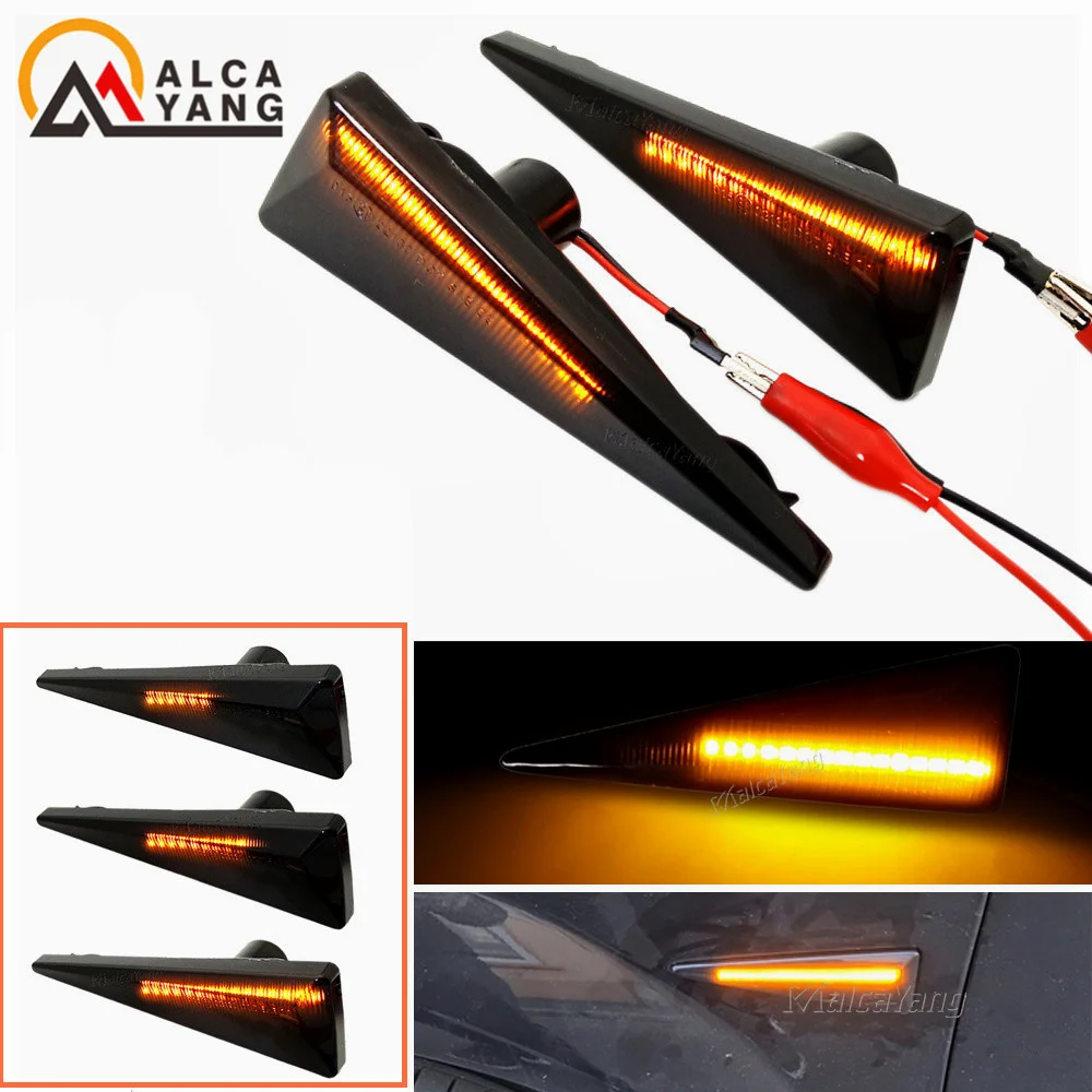 2pieces Led Dynamic Side Marker Turn Signal Light For Renault Megane MK2 CC Espace MK4 Scenic MK2 Wind Avantime Thalia 2