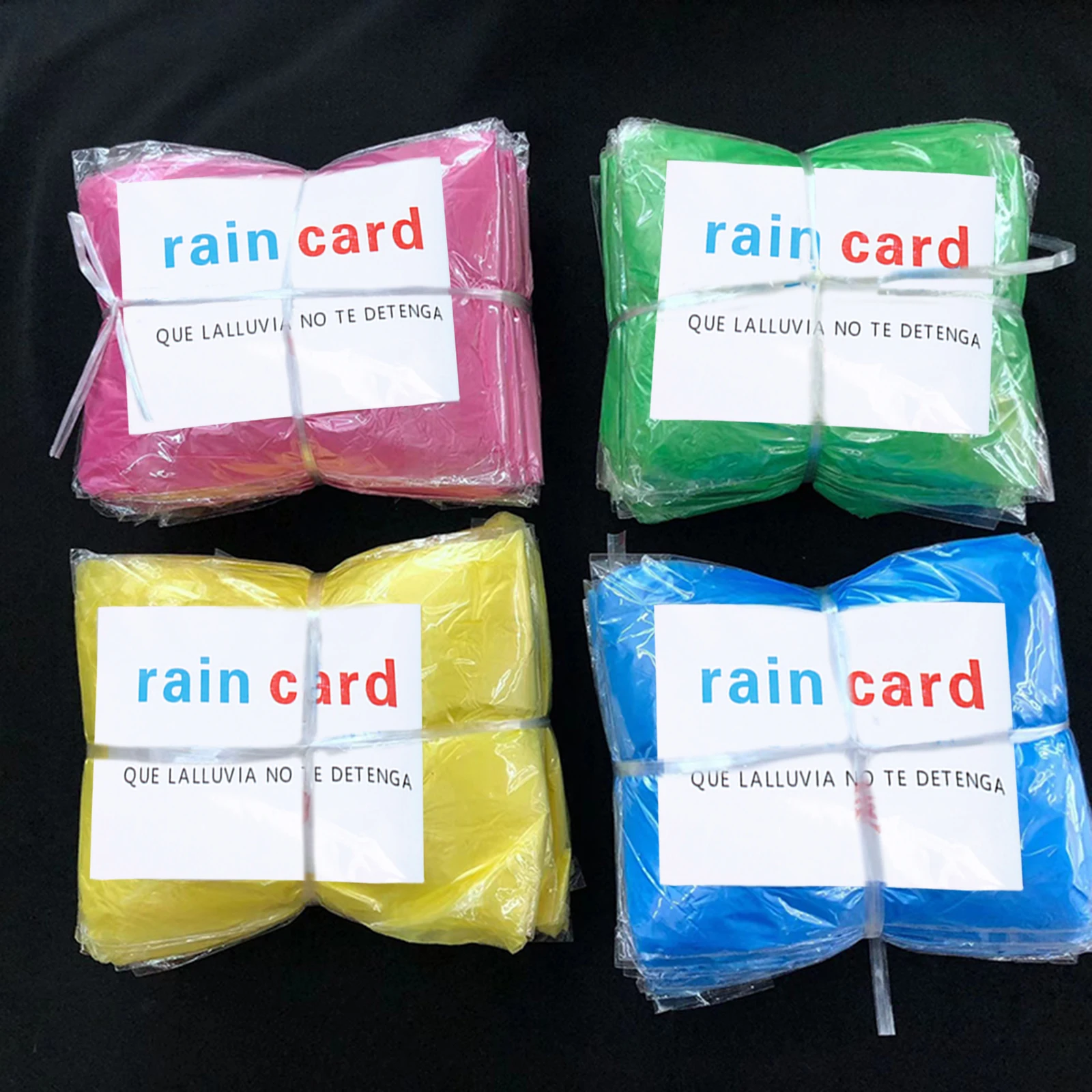 1Pcs Adult Disposable Poncho, Hooded Raincoat Lengthened Waterproof Outdoor Rain Poncho Random Color Disposable Raincoat