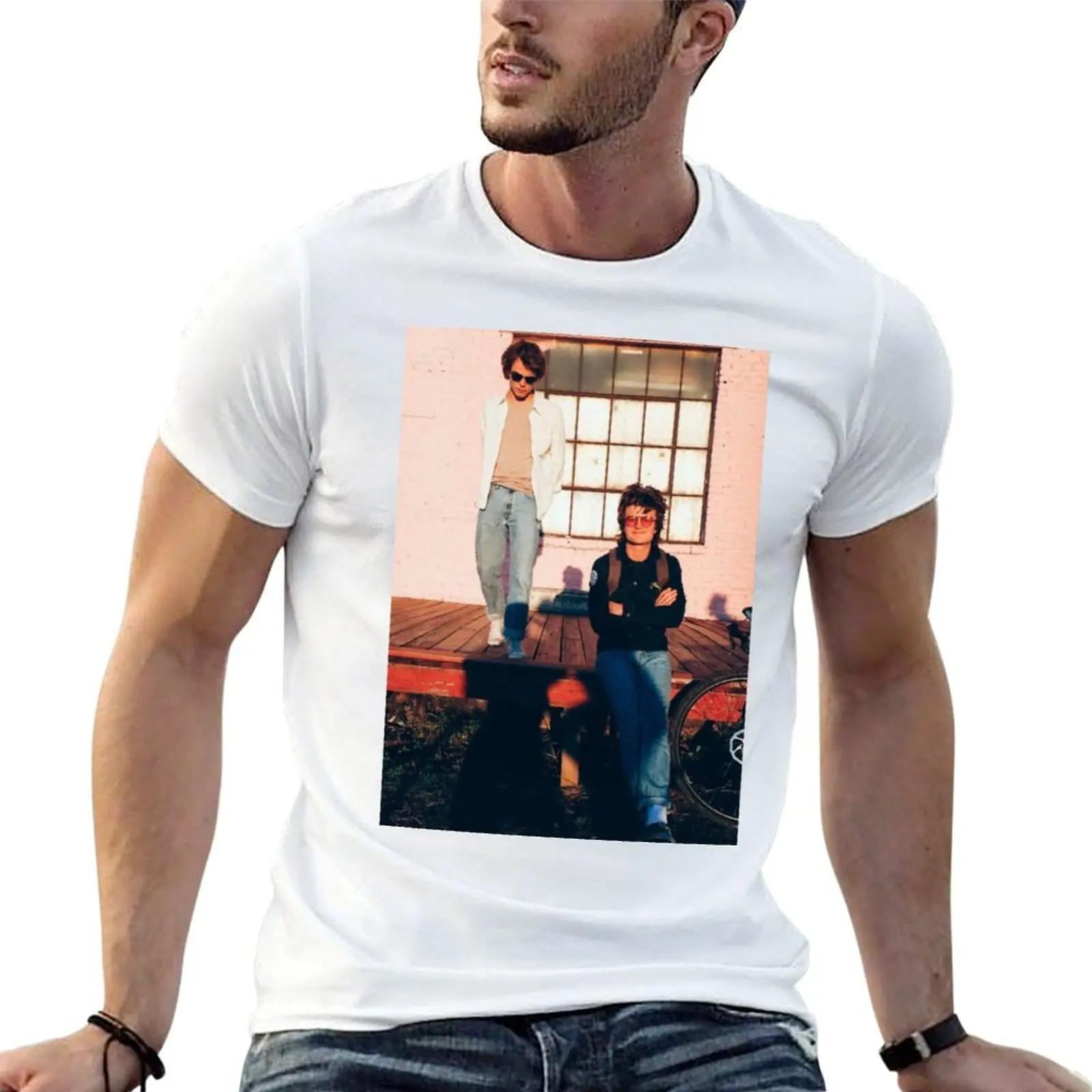 

joe keery x charlie heaton T-Shirt man tshirt anime tshirt t shirt for man T-shirt