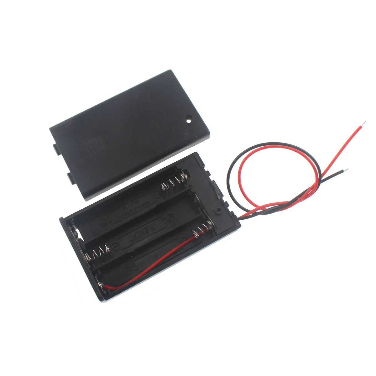 1pcs 1x 2x 3x 4x AAA Battery Box Case Holder With Wire Leads ABS Plastic Battery Box Connecting Solder For 1-4pcs AAA Batteries