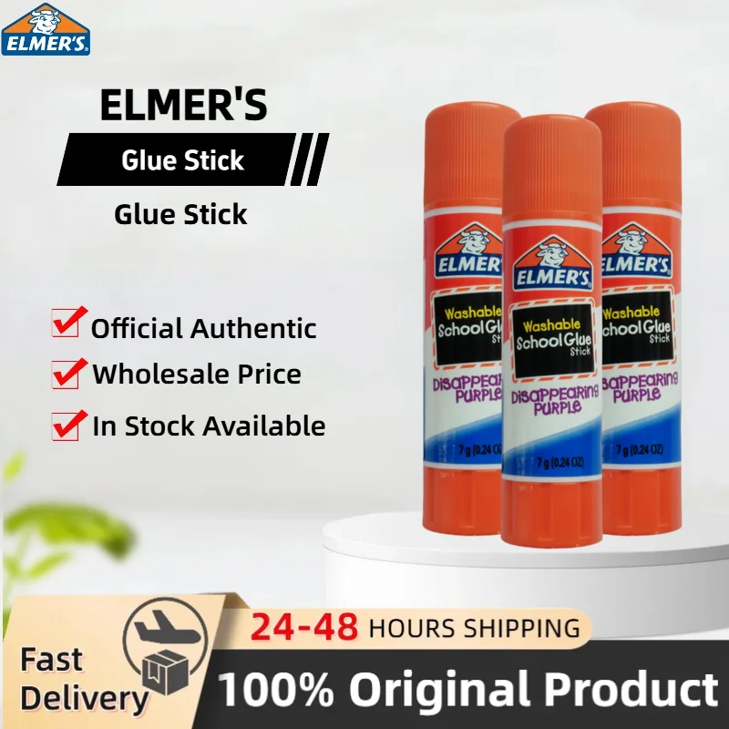 Elmer's-pegamento escolar morado que desaparece, lavable, seguro y no tóxico para fotos, papelería de cartulina