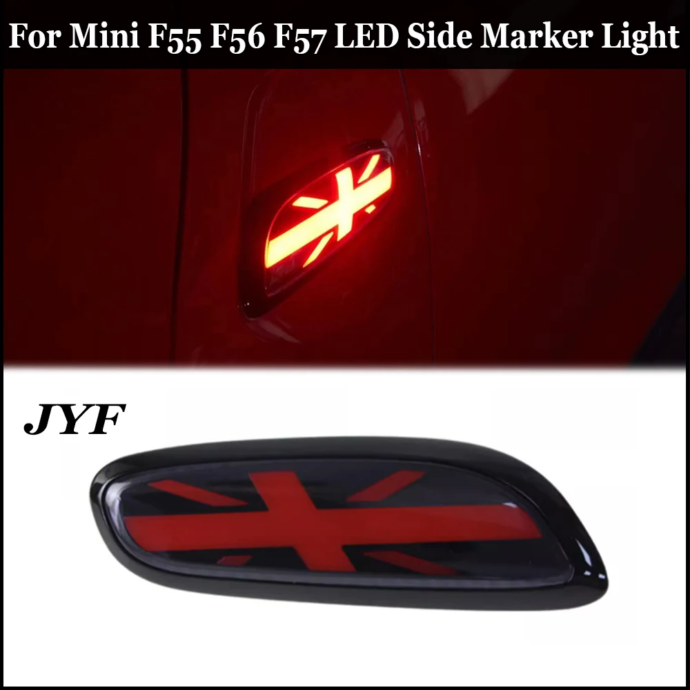 

Светодиодные динамические боковые маркировочные индикаторы для Mini Cooper F55 F56 F57, струящиеся последовательные мигалки, указатели поворота, аксессуары