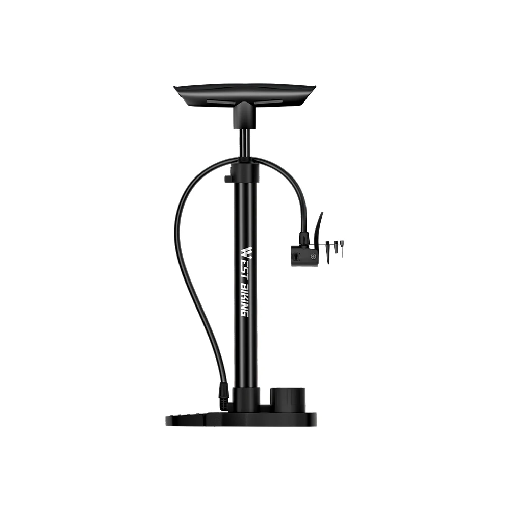 AliExpress West Biking WEST BIKING Bicycle Pump 160PSI Portable Stainless Steel Bike Pump Schrader Presta Valve Inflator Mountain Road Bike Accessories