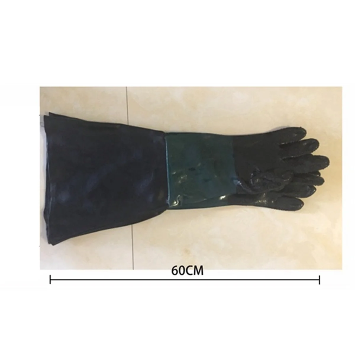 Sandblasting Gloves SandBlaster Parts 60cm with O Rings for Sandblast Cabinet