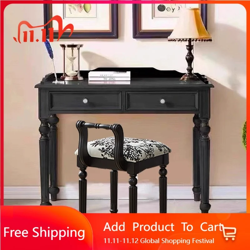 

European Design Office Desk Wooden Bedroom Drawer Luxury Minimalist Nordic Office Desk Study Cheap Scrivania Trendy Furniture