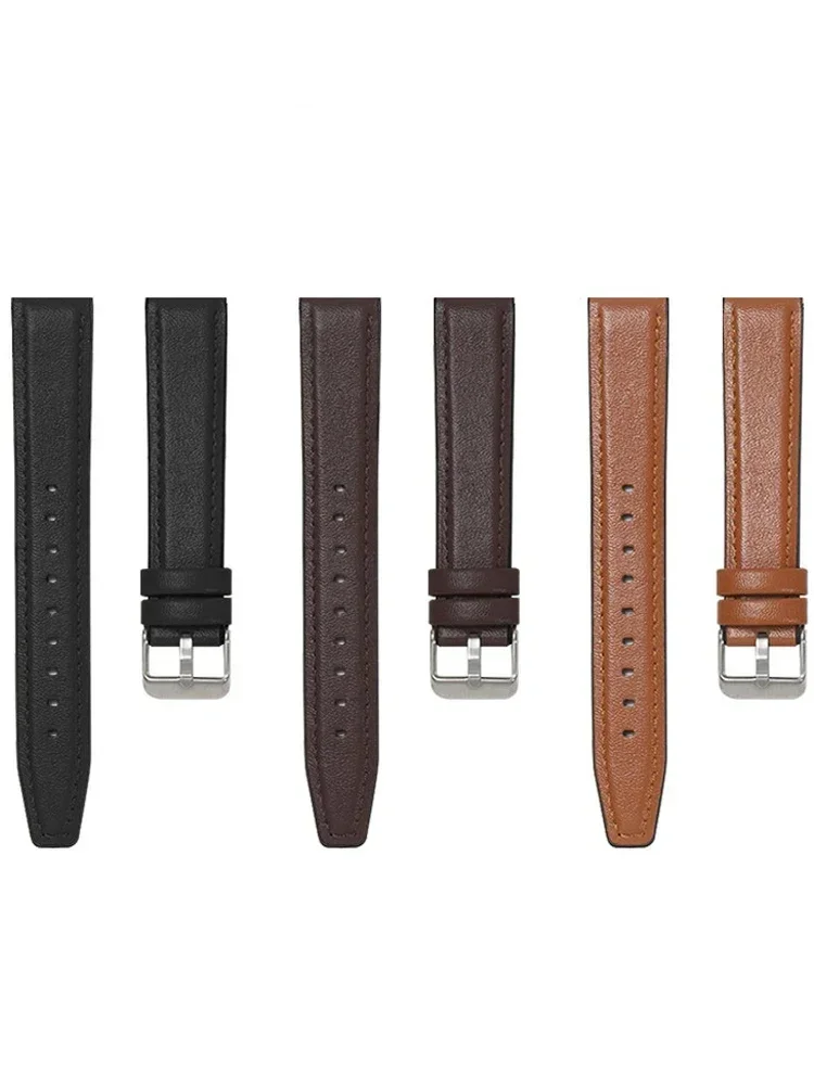22 mm skórzany + silikonowy pasek do zegarka Huami Amazfit BALANCE/Cheetah Pro Bransoletka Amazfit GTR 4 3 2e 47 mm Bip 5 Paski zamienne