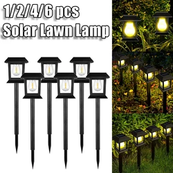 Lampe Solaire Imperméable pour Décoration de Jardin, Éclairage d'Extérieur pour Pelouse de Cour, 1/2/4/6 Pièces