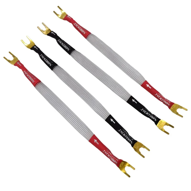 4 шт., белый соединительный кабель, мостовой кабель, посеребренная перемычка, соединительный кабель типа «банан-Y», мостовой провод