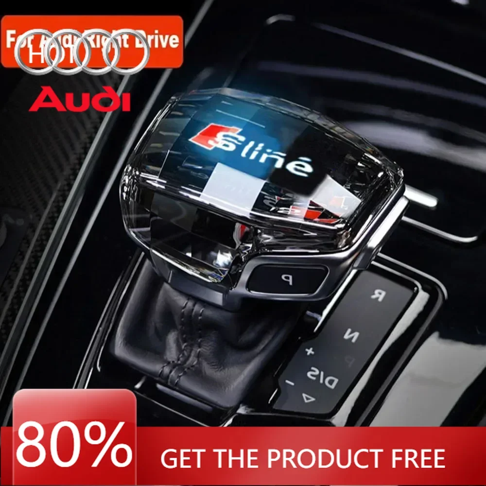 

Наклейки для интерьера 2026: Хрустальная накладка на ручку переключения передач для Audi Q7, A6, SQ5, A5, A4, S4, RS5, RS6, A7, SQ8 (2016-2022)