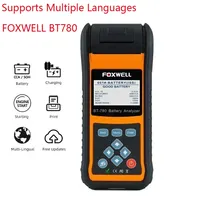 FOXWELL BT780 12V Battery Tester 0-1000A Car AGM GEL EBP Batteries Analyzer Built-in Printer car accessories battery monitor