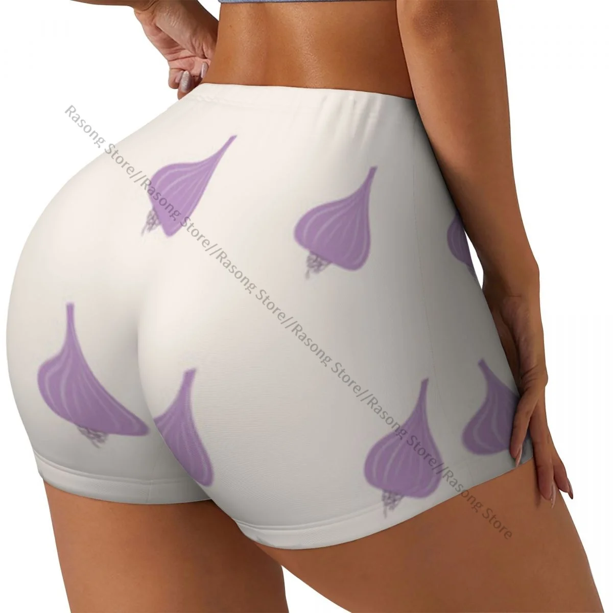 رفع قصيرة مرونة قطب بعقب لطيف الفاكهة خلفية تشغيل السراويل الرياضية السراويل النسائية الملابس الصالة الرياضية