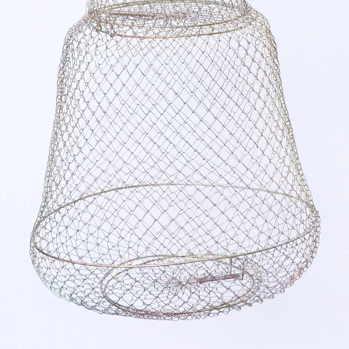 

35Cm Mesh Folding Fishing Net for Crab Lobster Shrimp Iron Wire Durability Lightweight Portable Storage Lake Use