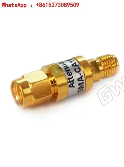 Interconnected SMA type fixed attenuator/brass gold-plated/2W/1-30dB/DC-12.4GHz