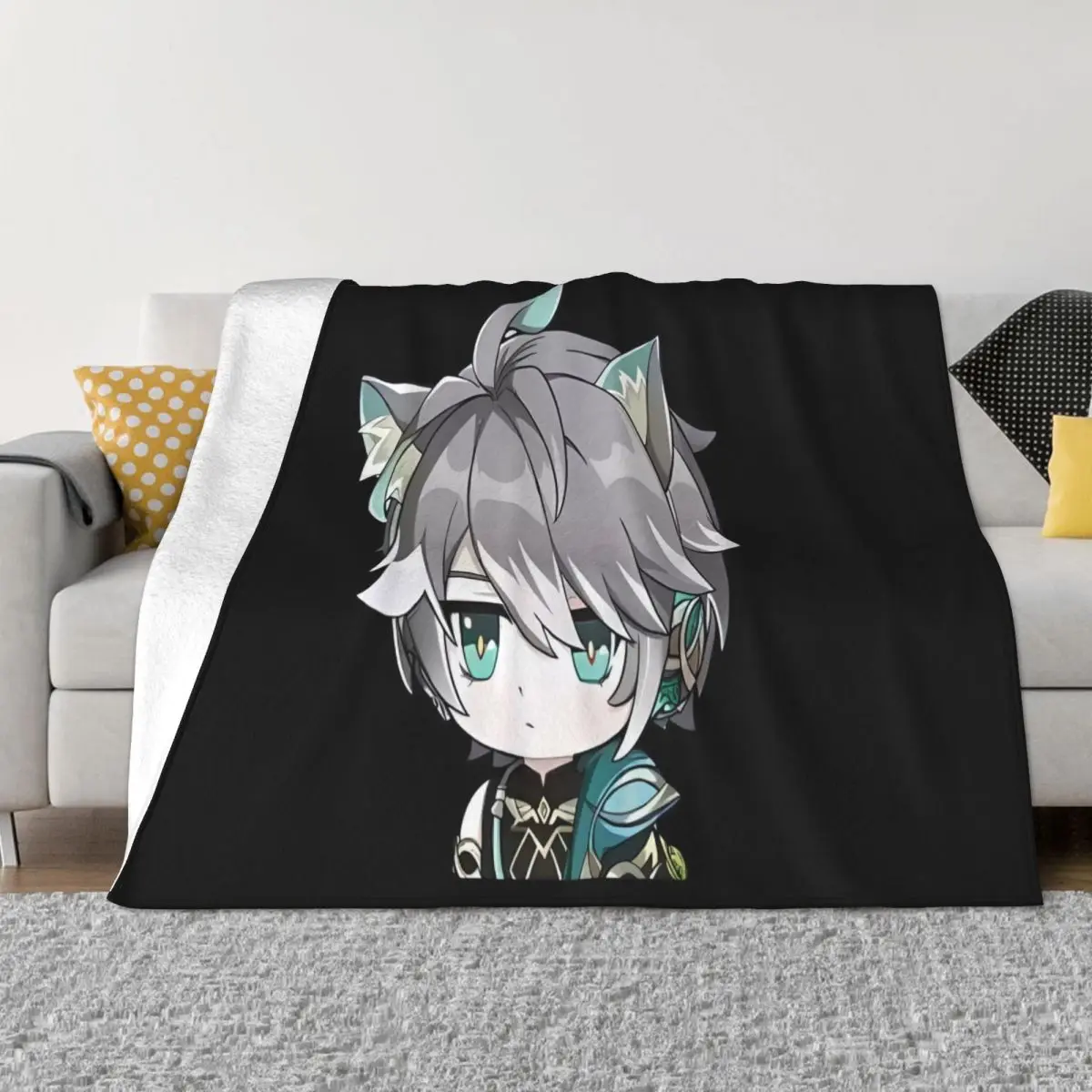 Genshin Impact Alhaitham Anime Home Bed Blanket Quilt For Bed Winter Warm Blanket Throw Blanket