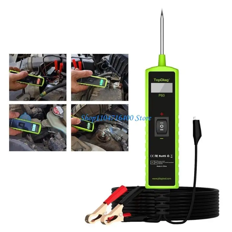 y1gd مجموعة مسبار دائرة الطاقة للسيارات 6/12/24 فولت أداة تشخيص السيارة #3