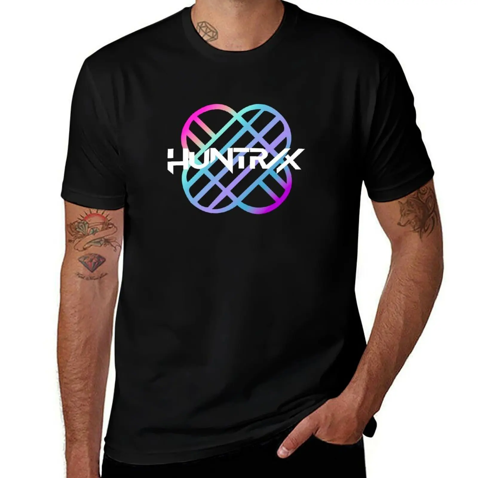 

T-Shirt Hunter black shirts man t-shirt man - package Logo Demon man cotton for t plain t 100% shirts cotton funny Kpop Huntrix