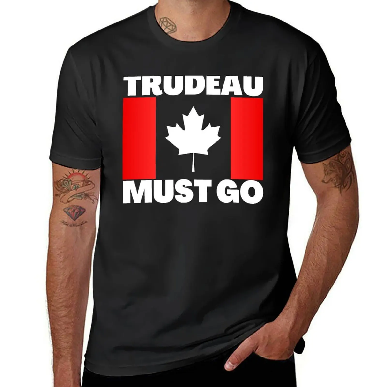 trudeau must go T-Shirt summer clothes customs T-shirt men