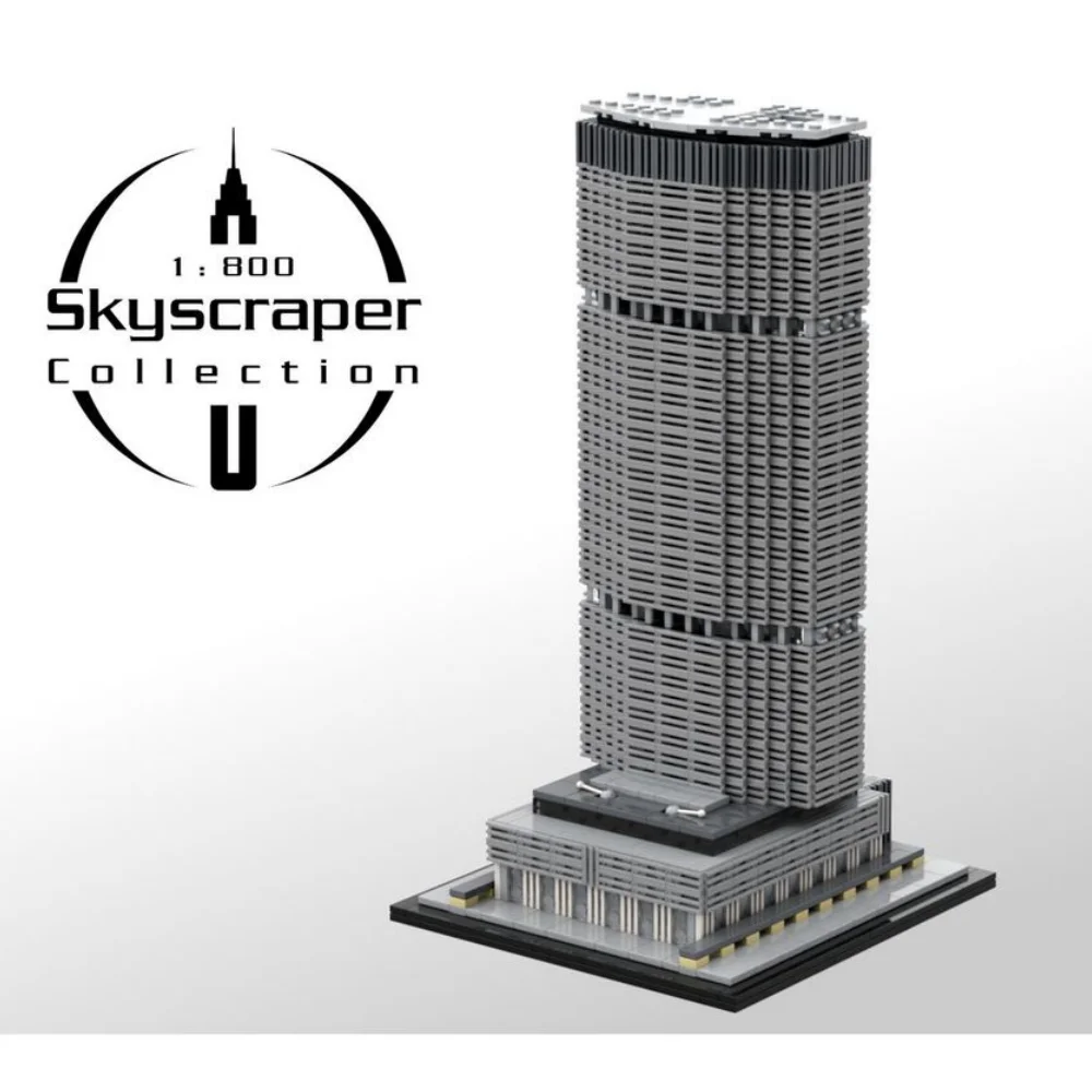 

MOC-151260 1848pcs MetLife Building / Pan Am Building 1:800 Scale by SPBrix PDF instructions building block model toy for kids