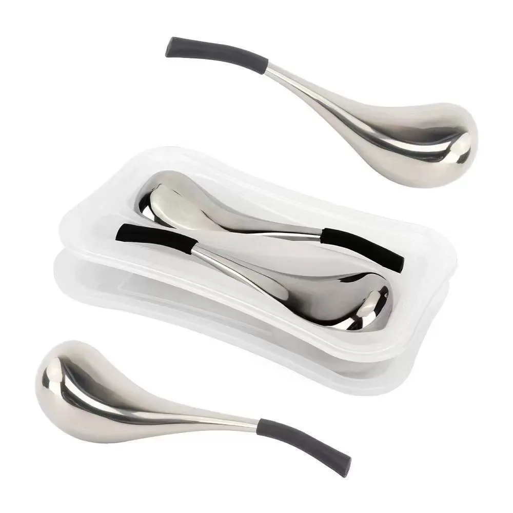 

Rose Gold Silver Cooling Facial Massager Heart Shape Ice Globes Stainless Steel Cryo Stick for Face Massage