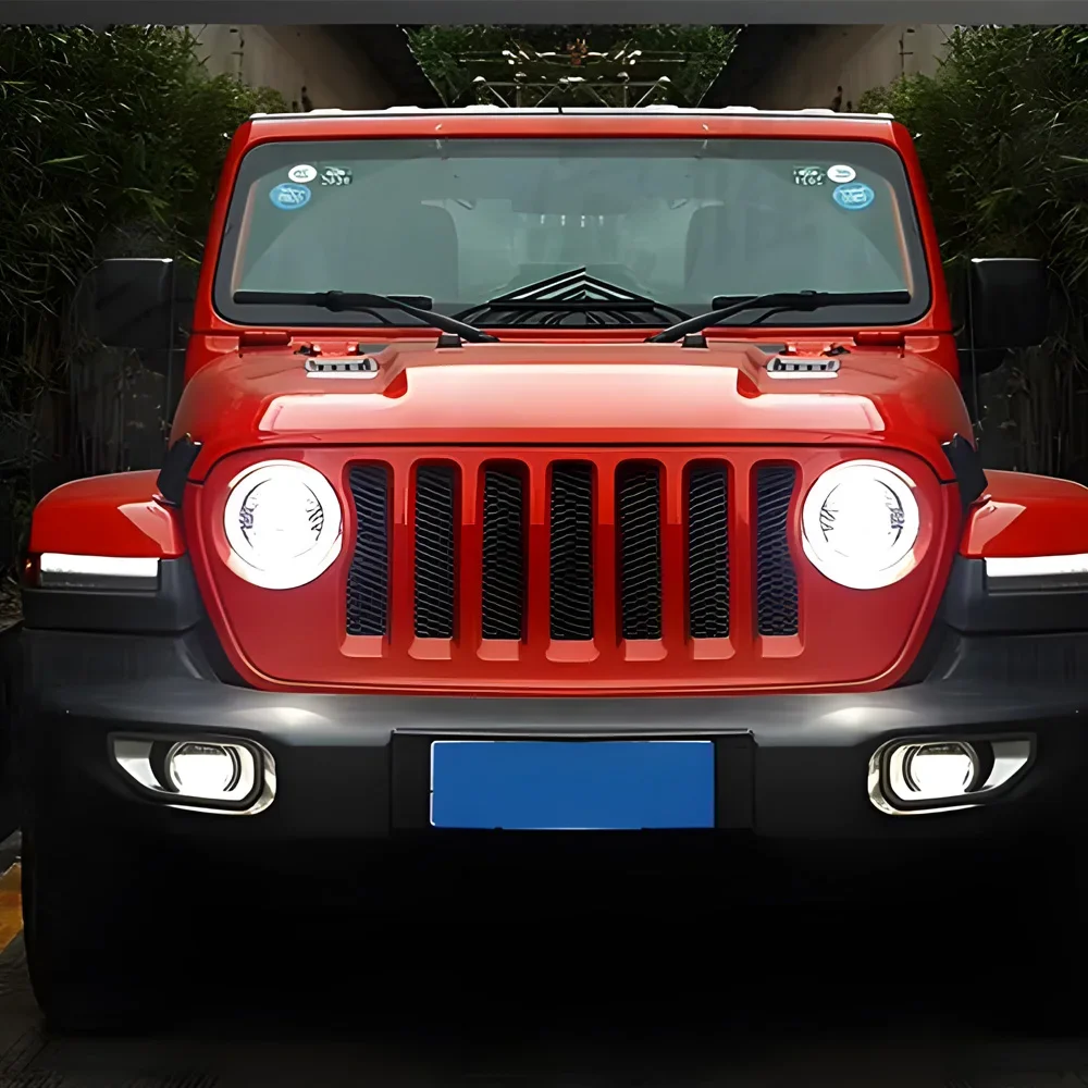 

For Jeep Wrangler 2018-2024 Auto Headlight Assembly Upgrade All New Style High Quality LED Plug and Play Low Beam High Beam