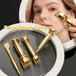 Pure Copper Facial Massager Body Scraping Face Neck Lifting Meridian Acupoint Cellulite Remover Wrinkle Guasha Beauty Skin Care