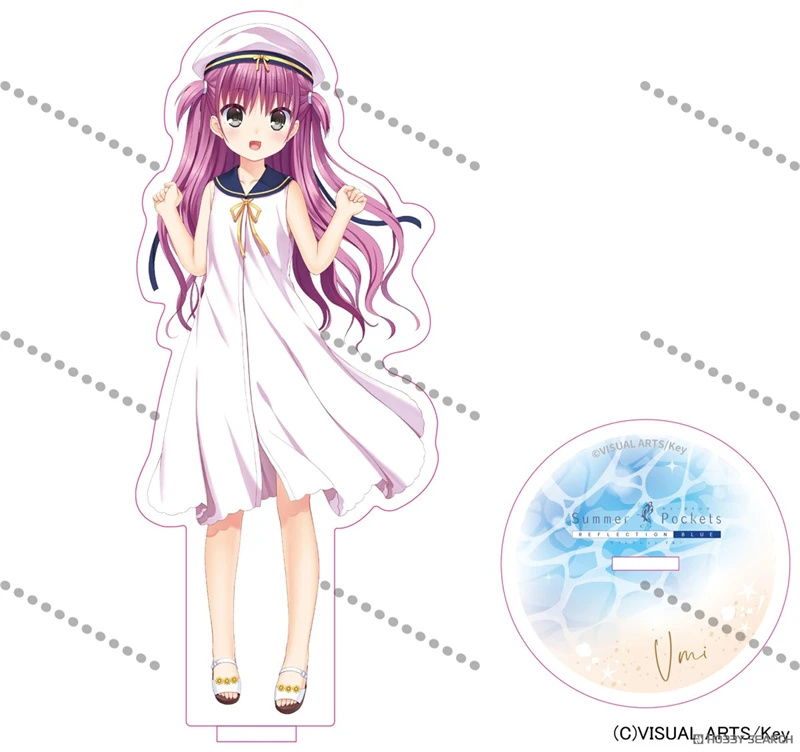 جيوب الصيف الاكريليك حامل Shizuku Aoi Ryuukou Tsumugi الشكل حامل لوحة تأثيري الدعامة ديكور المشجعين هدايا عيد الميلاد 15 سنتيمتر