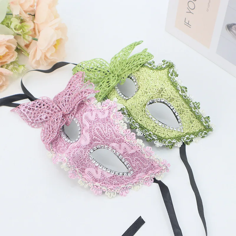 Nueva moda máscara veneciana de mascarada mujeres niñas máscara de ojos de zorro Sexy máscara de mariposa para vestido de lujo máscara de fiesta de Halloween de Navidad