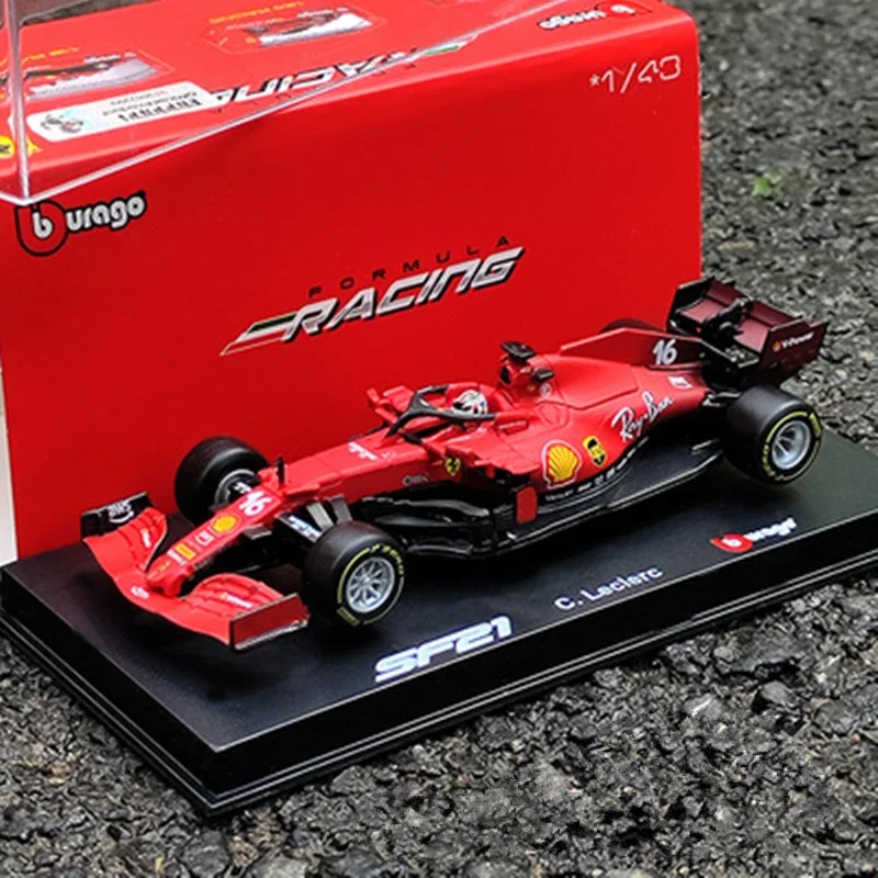 Bburago 1:43 Hardcover Edition 2019 Ferrari SF90 SF1000 #16 #5 SF90 SF71H SF16H #7 F1 Formula Alloy Racing Car Model Simulation