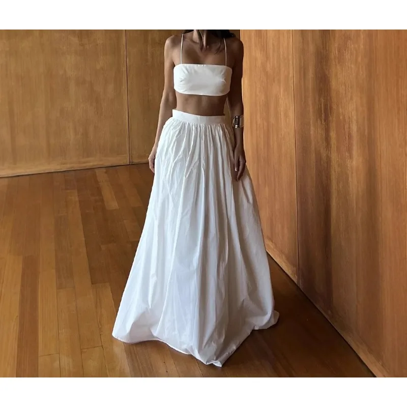 

Cotton Suspender Vest Skirt Set 2026 Spring and Summer Sexy Women's Suit
