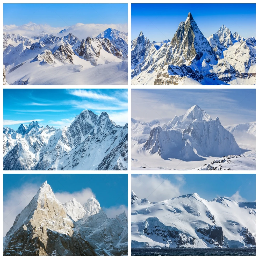 

Landscape Nature Photo Background Mountain Snow Winter Blue Sky Photo Studio Photography Background Portrait Photo Background