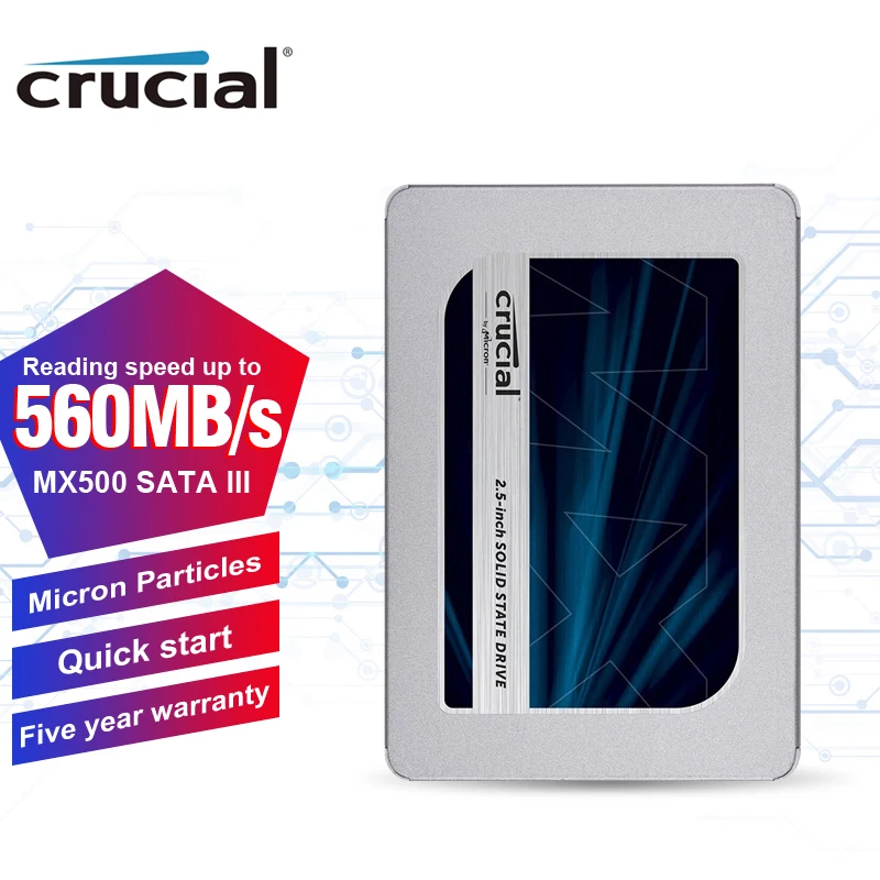 Crucial MX500 & BX500 500GB 1TB 2TB 3D NAND SATA3  2.5-Inch Internal SSD