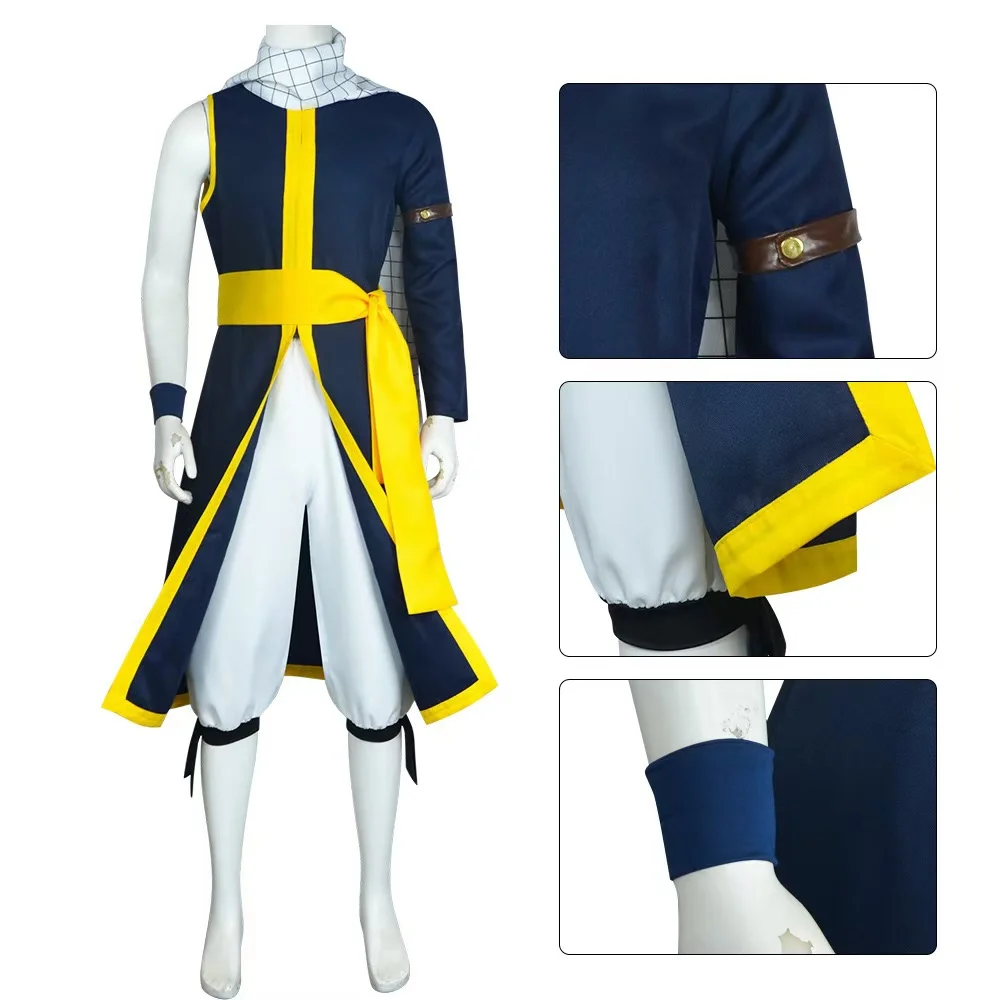 Costume cosplay Fairy Tail Centennial Mission Naz Doragnol costume cosplay Fire King Naz